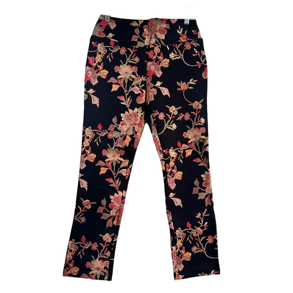 *NWOT* SOFT SURROUNDINGS ‘Indian Rose’ Ponte Pull-On Pants - Picture 3 of 16